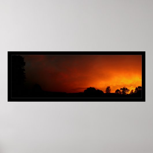 Oranje Skies Poster (Voorkant)