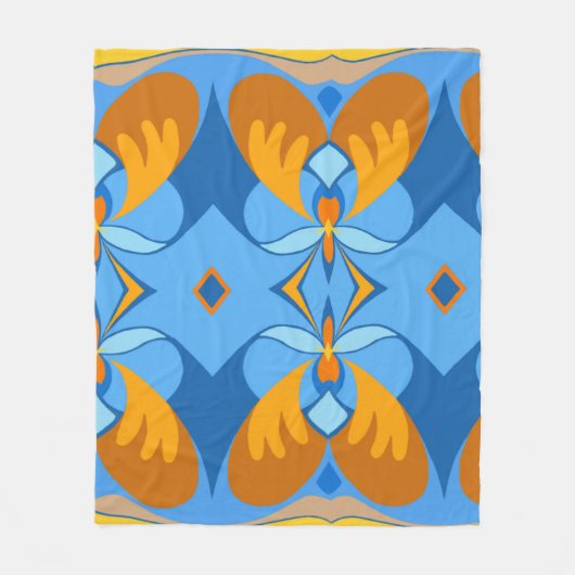 Oranje Sky Fleece Blanket (Voorkant)