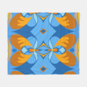 Oranje Sky Fleece Blanket (Voorkant (Horizontaal))