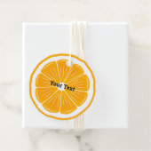 Oranje Slice Design Favor Kaart-labels Bedankjes Labels (In situ)