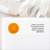 Oranje slice etiket (Insitu)