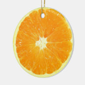 Oranje slice keramisch ornament (Links)