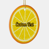 Oranje slice keramisch ornament (Rechts)