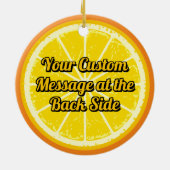 Oranje slice keramisch ornament (Achterkant)