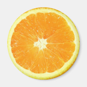 Oranje slice magneet