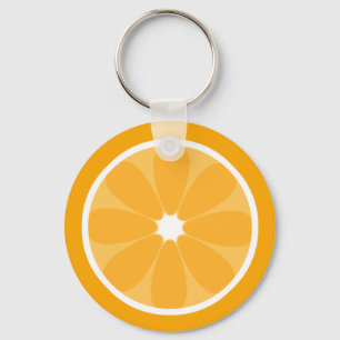 Oranje slice-Sleutelhanger Sleutelhanger