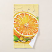 Oranje slice splash bad handdoek (Handdoek)