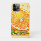 Oranje slice splash Case-Mate iPhone case (Achterkant)