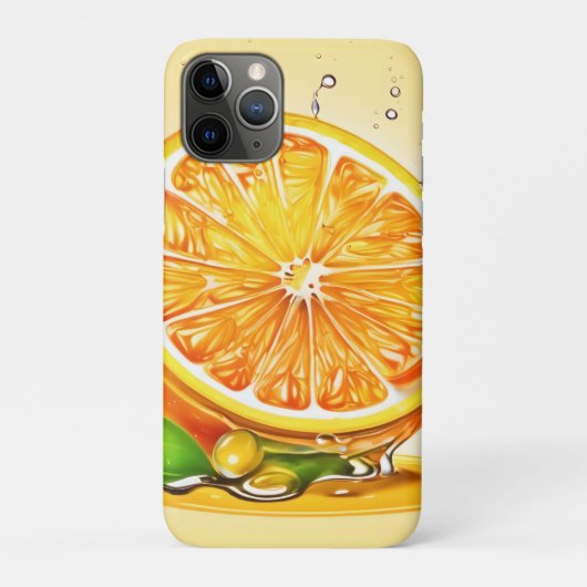 Oranje slice splash Case-Mate iPhone case (Achterkant)
