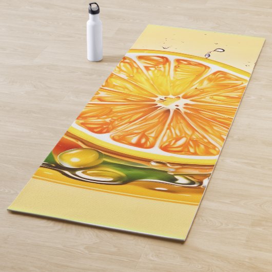Oranje slice splash yogamat (In situ)