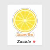 Oranje slice sticker (Vel)