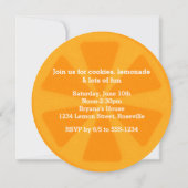 Oranje Slice Summer Birthday Party-uitnodigingen Kaart (Achterkant)