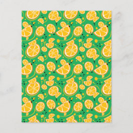 Oranje Slice Sweet Juicy Pattern Papier