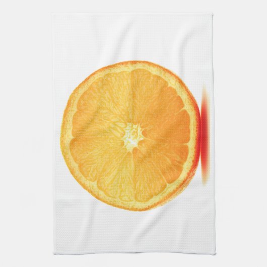 Oranje slice theedoek (Verticaal)