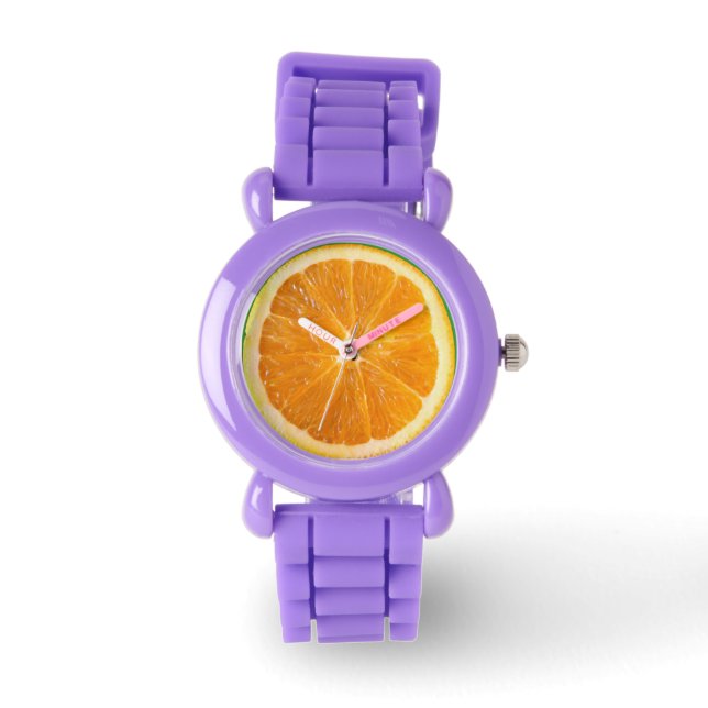 Oranje Slice Wrist Watch Horloge (Voorkant)