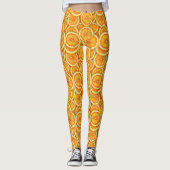 Oranje Slices Leggings - Schattig (Voorkant)