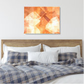 Oranje smaak Abstracte kunst Canvas Afdruk (Insitu (Slaapkamer))