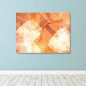 Oranje smaak Abstracte kunst Canvas Afdruk (Insitu (Houten vloer))