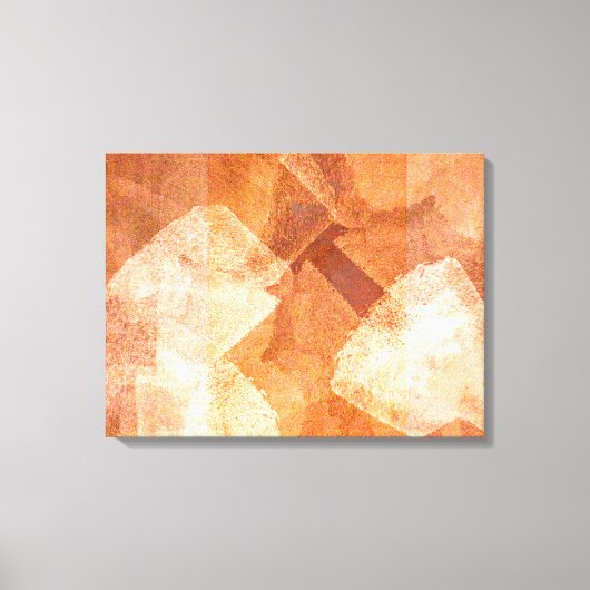 Oranje smaak Abstracte kunst Canvas Afdruk (Voorkant)