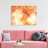 Oranje smaak Abstracte kunst Canvas Afdruk (Insitu (Woonkamer))