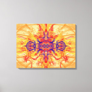 ORANJE SMOKE - Fractal Art - Canvas Print