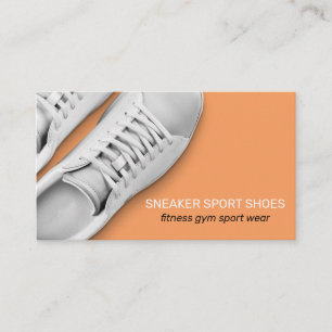 Oranje Sneaker Schoenen Sport Gym Wearing Visitekaartje