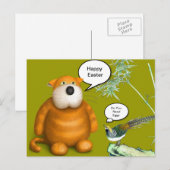 Oranje Snijkop Feestdagenkaart (Voorkant / Achterkant)