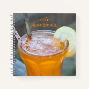 Oranje Soda aanpasbare schets notitieboek