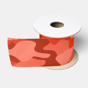 Oranje Soda Eenkleurige Camo Lint