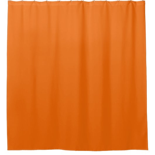 Oranje solid color douchegordijn (Voorkant)
