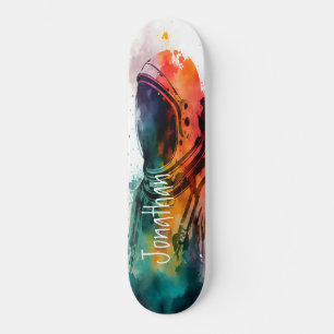 Oranje Spaceman thema Skateboard