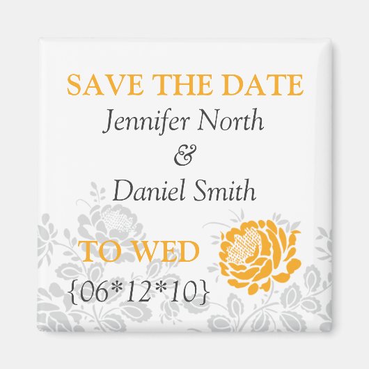 Oranje sparen de Data Magneet (Voorkant)