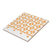 Oranje speldenstang tegeltje (Zijkant)