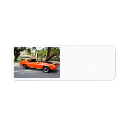 Oranje spier etiket (Voorkant)