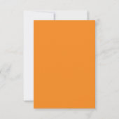 Oranje spieren en Lace RSVP Kaartje (Achterkant)