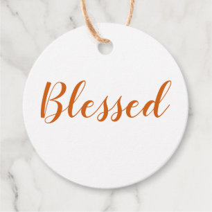 Oranje spion in de moderne Thanksgiving Bedankjes Labels