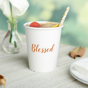 Oranje spionagescript, schattig Thanksgiving Papieren Bekers