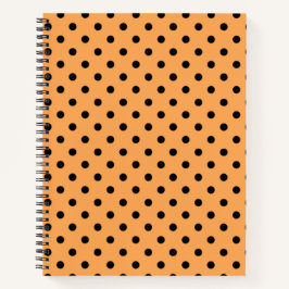 Oranje Spiral Polka Notitieboek