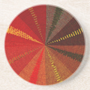 Oranje Spiral Vortex Zandsteen Onderzetter