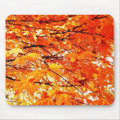 Oranje springplank in de herfst van Mousepad Muismat (Voorkant)