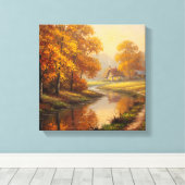 Oranje Springs Countryside Canvas Afdruk (Insitu (Houten vloer))