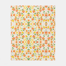 Oranje Spritz Patroon Zomer Cocktails Italiaanse A Fleece Deken