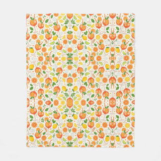 Oranje Spritz Patroon Zomer Cocktails Italiaanse A Fleece Deken