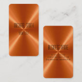 Oranje staal visitekaartje (Voorkant / Achterkant)
