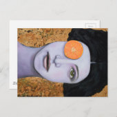 Oranje staar briefkaart (Voorkant / Achterkant)