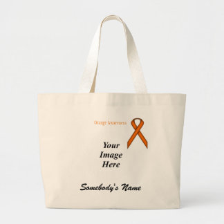 Oranje standaard-koolstofSjabloon door Kenneth Yon Grote Tote Bag