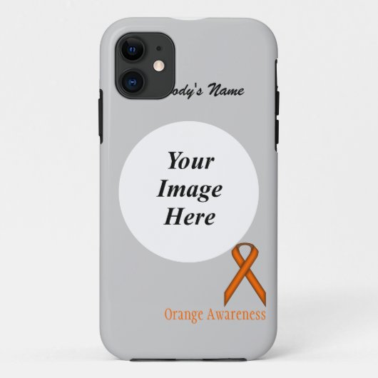 Oranje standaardlintje door Kenneth Yoncich Case-Mate iPhone Case (Achterkant)