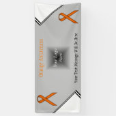 Oranje standaardlintje door Kenneth Yoncich Spandoek (Verticaal)