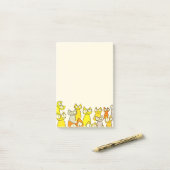 Oranje stapelkratten post-it® notes (Op bureau)