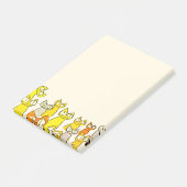 Oranje stapelkratten post-it® notes (Schuin)